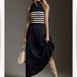 Anthropologie Thea twofer sleeveless sweater dress